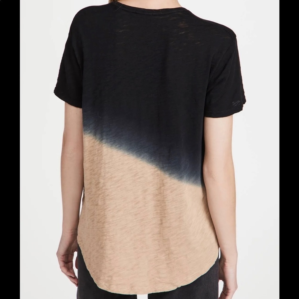 ATM Anthony Thomas Melillo Dip Dye Slub Jersey Boyfriend V Neck Tee XS/S - Picture 11 of 12